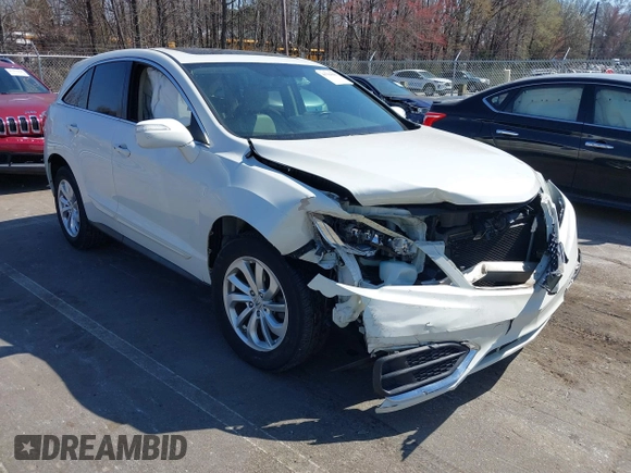 2016 Acura RDX Technology with VIN 5J8TB4H54GL009695, listed as a IAAI auction lot 41784860 with 115,184 mi miles and . Bid and sale history available at DreamBid. Image 1.