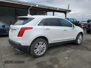 2018 Cadillac XT5 Premium Luxury AWD with VIN 1GYKNFRS6JZ178777, listed as a Copart auction lot 57527735 with 92,086 mi miles and Salvage title. Bid and sale history available at DreamBid. Image 3.