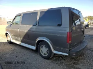 1999 Chevrolet Astro Cargo YF7 with VIN 1GBDM19W2XB174951, listed as a Copart auction lot 76009344 with 131,554 mi miles and Salvage Title. Bid and sale history available at carsss.com. Image 2.