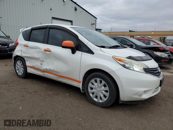 2014 Nissan Note S with VIN 3N1CE2CP4EL422322, listed as a Copart auction lot 53953245 with 132,073 mi miles and Clean Title. Bid and sale history available at DreamBid. Image 4.