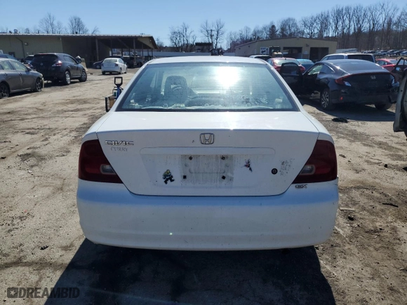 2001 Honda Civic EX with VIN 1HGEM22931L118112, listed as a Copart auction lot 48282975 with 202,058 mi miles and Salvage Title. Bid and sale history available at carsss.com. Image 6.