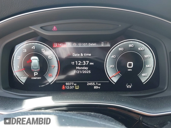 2024 Audi Q8 Premium Plus с VIN WA1BVBF19RD019586, выставлен на аукционе IAAI как лот 42746554 с пробегом 9 377 миль миль и . История ставок и продаж доступна на DreamBid. Изображение 7.