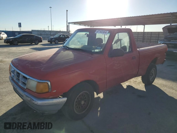 1994 Ford Ranger Splash with VIN 1FTCR10A3RTA10938, listed as a Copart auction lot 87162454 with 10,127 mi miles and Salvage Title. Bid and sale history available at DreamBid. Image 1.