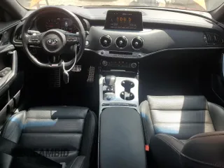 2021 Kia Stinger GT2 with VIN KNAE55LC6M6090748, listed as a Copart auction lot 63906114 with 23,195 mi miles and Salvage Title. Bid and sale history available at carsss.com. Image 8.