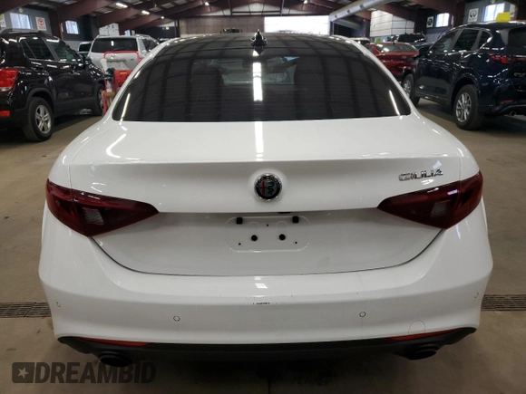 2022 Alfa Romeo Giulia with VIN ZARFAMAN3N7653046, listed as a Copart auction lot 88472385 with 28,409 mi miles and Clean title. Bid and sale history available at DreamBid. Image 6.