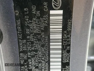 2016 Lexus ES 330 z VIN 58ABK1GG4GU034946, wystawiony jako Copart lot #54854355 z przebiegiem 78 560 mil mil oraz Szkoda całkowita • Salvage title. Historia ofert i sprzedaży dostępna na DreamBid. Obrazek 12.