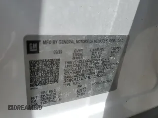2020 GMC Terrain SLE z VIN 3GKALTEV4LL159004, wystawiony jako Copart lot #55694315 z przebiegiem 18 644 mil mil oraz Szkoda całkowita • Salvage title. Historia ofert i sprzedaży dostępna na DreamBid. Obrazek 13.