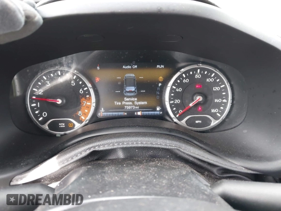 2016 Jeep Renegade Trailhawk with VIN ZACCJBCT2GPC80097, listed as a IAAI auction lot 41912694 with 75,973 mi miles and . Bid and sale history available at carsss.com. Image 7.