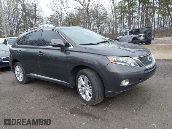 2010 Lexus RX 450h with VIN JTJBC1BA5A2408301, listed as a IAAI auction lot 41933774 with 264,134 mi miles and . Bid and sale history available at DreamBid. Image 1.
