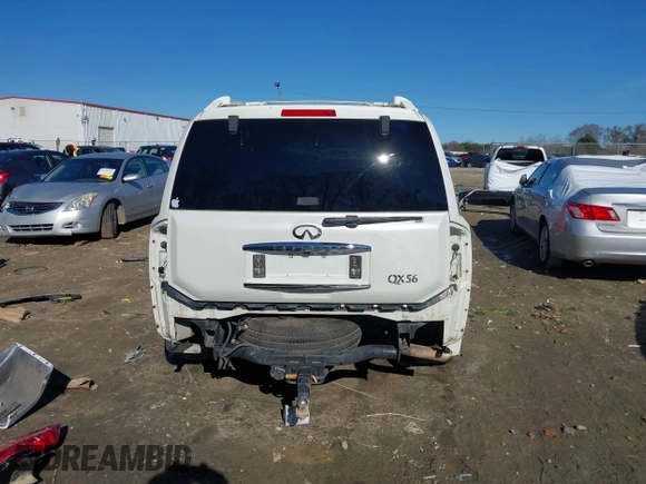 2005 Infiniti QX56 with VIN 5N3AA08C25N806337, listed as a IAAI auction lot 41317749 with 1 mi miles. Bid and sale history available at carsss.com. Image 6.