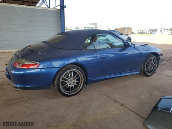 2003 Porsche 911 Carrera with VIN WP0CA29933S650876, listed as a Copart auction lot 81954484 with 120,966 mi miles and Salvage Title. Bid and sale history available at carsss.com. Image 3.