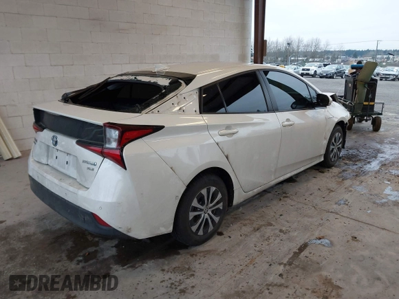 2019 Toyota Prius LE with VIN JTDL9RFU1K3009518, listed as a IAAI auction lot 41262569 with 59,828 mi miles and . Bid and sale history available at DreamBid. Image 4.