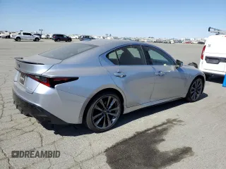 2024 Lexus IS 350 F Sport with VIN JTHGZ1B23R5076464, listed as a Copart auction lot 63102715 with 3,916 mi miles and Salvage title. Bid and sale history available at DreamBid. Image 3.