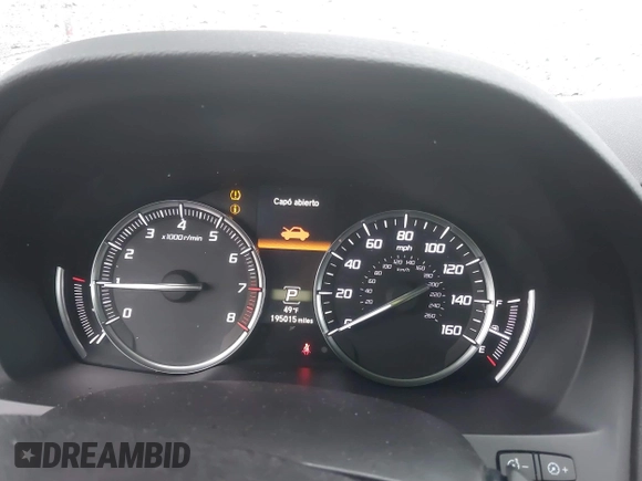 2017 Acura MDX with VIN 5J8YD4H30HL004722, listed as a IAAI auction lot 41204272 with 195,015 mi miles. Bid and sale history available at carsss.com. Image 7.
