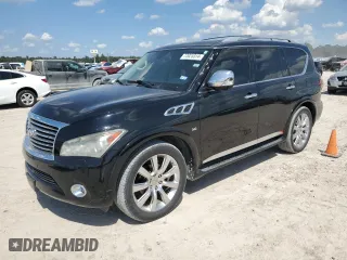 2014 Infiniti QX80 with VIN JN8AZ2NF4E9553583, listed as a Copart auction lot 72025314 with 208,895 mi miles and Clean Title. Bid and sale history available at carsss.com. Image 1.