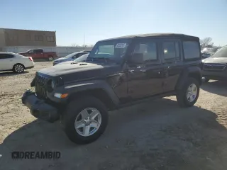 2021 Jeep Wrangler Unlimited Sport with VIN 1C4HJXDGXMW715175, listed as a Copart auction lot 45552765 with 18,978 mi miles and Salvage title. Bid and sale history available at DreamBid. Image 1.