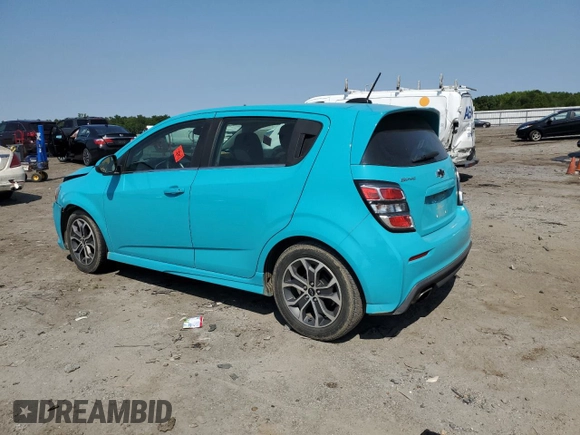 2020 Chevrolet Sonic LT with VIN 1G1JD6SB1L4104240, listed as a Copart auction lot 59625415 with 79,079 mi miles and Salvage title. Bid and sale history available at DreamBid. Image 2.