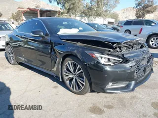 2022 Infiniti Q60 Luxe with VIN JN1EV7KK2NM600262, listed as a IAAI auction lot 41637351 with 22,754 mi miles and . Bid and sale history available at carsss.com. Image 1.