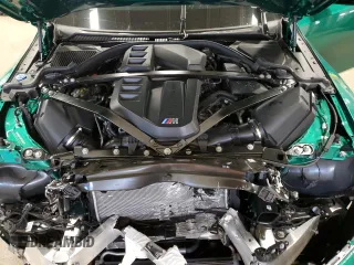 2024 BMW M3 with VIN WBS53AY03RFS18623, listed as a Copart auction lot 50246824 with 2,253 mi miles and Salvage Title. Bid and sale history available at carsss.com. Image 11.