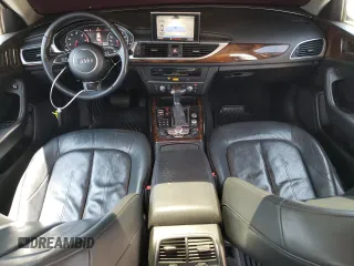 2015 Audi A6 Premium Plus with VIN WAUGFAFC2FN037063, listed as a Copart auction lot 58071405 with 150,007 mi miles and Salvage title. Bid and sale history available at DreamBid. Image 8.
