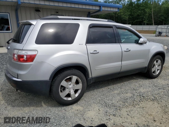 2010 GMC Acadia SLT1 z VIN 1GKLVMED5AJ184403, wystawiony jako Copart lot #57793625 z przebiegiem 174 730 mil mil oraz Czysty tytuł • Clean title. Historia ofert i sprzedaży dostępna na DreamBid. Obrazek 3.
