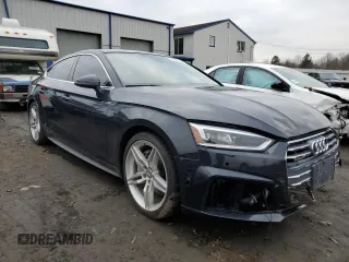 2018 Audi A5 Sportback Premium Plus with VIN WAUENCF51JA085208, listed as a Copart auction lot 40869524 with 33,603 mi miles. Bid and sale history available at carsss.com. Image 4.