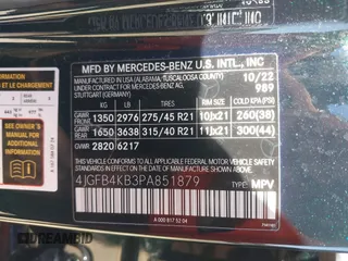 2023 Mercedes-Benz GLE 350 z VIN 4JGFB4KB3PA851879, wystawiony jako IAAI lot #42030237 z przebiegiem 21 273 mil mil oraz . Historia ofert i sprzedaży dostępna na DreamBid. Obrazek 9.