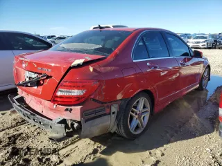2012 Mercedes-Benz C 350 Sport with VIN WDDGF5HB9CA654824, listed as a Copart auction lot 80903644 with 177,531 mi miles and Salvage Title. Bid and sale history available at DreamBid. Image 3.