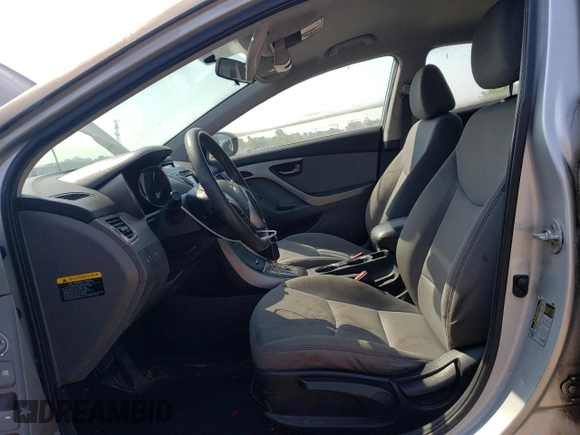 2013 Hyundai Elantra GLS with VIN 5NPDH4AE1DH233633, listed as a Copart auction lot 60449585 with 124,839 mi miles and Clean title. Bid and sale history available at DreamBid. Image 7.