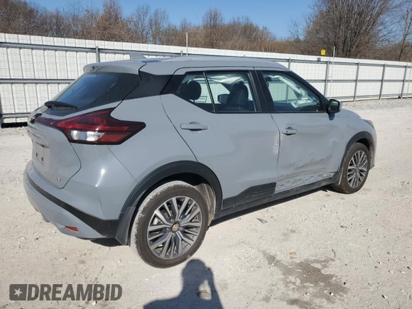 2023 Nissan Kicks SV with VIN 3N1CP5CV5PL536830, listed as a Copart auction lot 47498635 with 58,890 mi miles and Salvage Title. Bid and sale history available at DreamBid. Image 3.