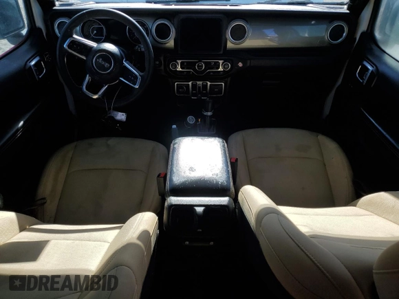 2023 Jeep Wrangler Sahara with VIN 1C4HJXEN1PW505291, listed as a Copart auction lot 41424595 with 0 mi miles and Non Repairable. Bid and sale history available at carsss.com. Image 8.