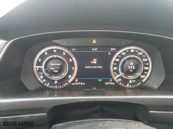 2018 Volkswagen Tiguan SEL Premium with VIN 3VV4B7AX7JM003669, listed as a Copart auction lot 47765235 with 67,713 mi miles and Salvage Title. Bid and sale history available at carsss.com. Image 9.