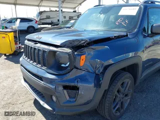 2021 Jeep Renegade Latitude with VIN ZACNJDBB1MPM98182, listed as a IAAI auction lot 41676689 with 53,731 mi miles. Bid and sale history available at carsss.com. Image 6.