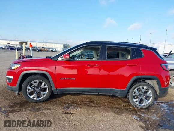 2019 Jeep Compass Limited with VIN 3C4NJCCB1KT638104, listed as a IAAI auction lot 41499495 with 56,270 mi miles. Bid and sale history available at carsss.com. Image 15.