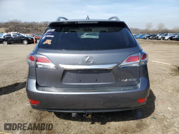 2014 Lexus RX 350 with VIN 2T2BK1BAXEC236937, listed as a Copart auction lot 49186185 with 131,868 mi miles and Salvage Title. Bid and sale history available at DreamBid. Image 6.