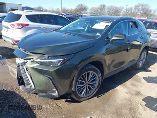 2022 Lexus NX with VIN JTJGGCEZ0N2001029, listed as a IAAI auction lot 41205502 with 26,124 mi miles. Bid and sale history available at carsss.com. Image 2.