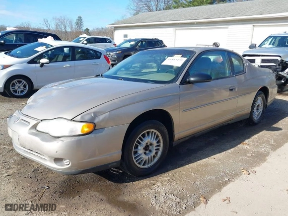2002 Chevrolet Monte Carlo LS with VIN 2G1WW12E129102772, listed as a IAAI auction lot 41883455 with 171,384 mi miles. Bid and sale history available at carsss.com. Image 2.