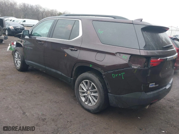 2022 Chevrolet Traverse LT Cloth with VIN 1GNERGKW4NJ166133, listed as a IAAI auction lot 41682043 with 68,256 mi miles. Bid and sale history available at carsss.com. Image 3.