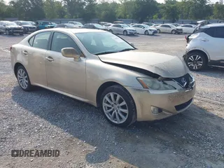 2006 Lexus IS 250 with VIN JTHCK262765006819, listed as a IAAI auction lot 42408122 with 174,234 mi miles and . Bid and sale history available at DreamBid. Image 1.
