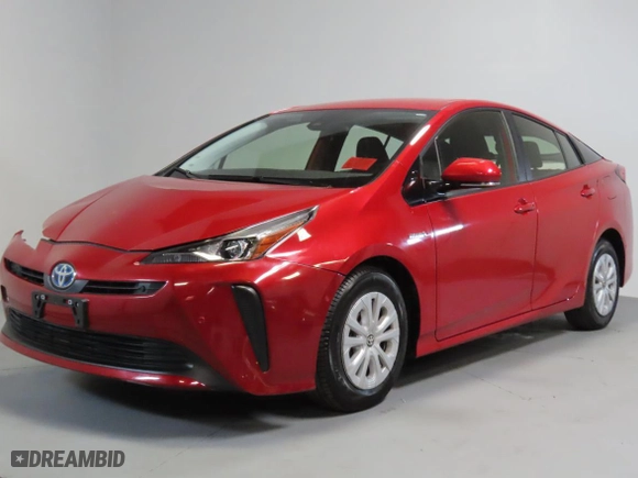 2020 Toyota Prius L Eco with VIN JTDKARFU9L3111895, listed as a Copart auction lot 54440555 with 14,547 mi miles and Salvage Title. Bid and sale history available at carsss.com. Image 2.