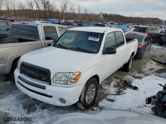 2005 Toyota Tundra SR5 with VIN 5TBDT44105S500403, listed as a Copart auction lot 88786635 with 133,227 mi miles and Salvage Title. Bid and sale history available at carsss.com. Image 1.