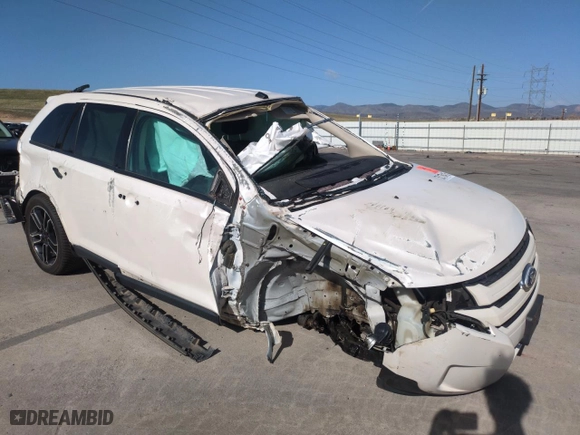 2013 Ford Edge SEL with VIN 2FMDK4JC7DBA05031, listed as a Copart auction lot 52178415 with 0 mi miles and Salvage Title. Bid and sale history available at carsss.com. Image 4.