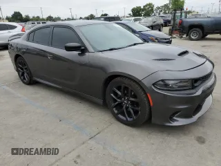 2020 Dodge Charger R/T z VIN 2C3CDXCTXLH183542, wystawiony jako Copart lot #58858325 z przebiegiem 52 999 mil mil oraz Szkoda całkowita • Salvage title. Historia ofert i sprzedaży dostępna na DreamBid. Obrazek 4.