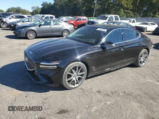 2022 Genesis G70 2.0T with VIN KMTG34TA5NU090183, listed as a Copart auction lot 76463054 with 41,348 mi miles and Salvage Title. Bid and sale history available at carsss.com. Image 1.