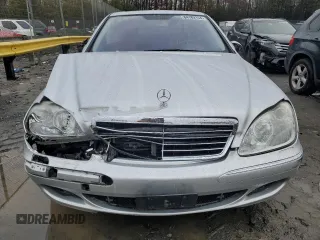 2006 Mercedes-Benz S 430 with VIN WDBNG83J56A480722, listed as a Copart auction lot 84189154 with 126,437 mi miles and Salvage Title. Bid and sale history available at carsss.com. Image 5.
