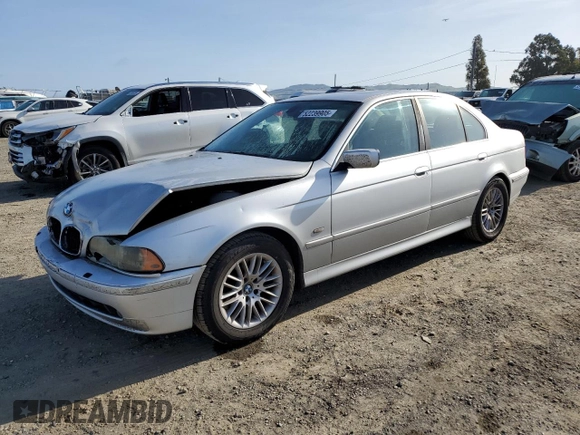 2003 BMW 5 Series 530iA with VIN WBADT63473CK35473, listed as a Copart auction lot 52239905 with 179,606 mi miles and Salvage Title. Bid and sale history available at carsss.com. Image 1.