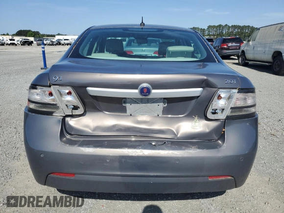 2008 Saab 9-3 with VIN YS3FB49Y181155840, listed as a Copart auction lot 52521425 with 106,588 mi miles and Salvage Title. Bid and sale history available at carsss.com. Image 6.