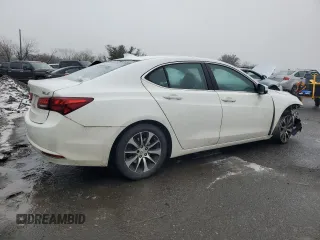 2017 Acura TLX with VIN 19UUB1F38HA003433, listed as a Copart auction lot 44388555 with 129,751 mi miles and Salvage Title. Bid and sale history available at carsss.com. Image 3.