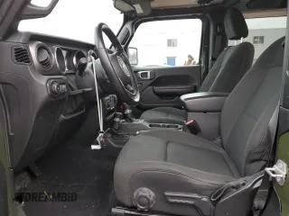 2021 Jeep Wrangler Sport S with VIN 1C4HJXAG3MW617318, listed as a Copart auction lot 85673324 with 66,450 mi miles and Salvage Title. Bid and sale history available at DreamBid. Image 7.