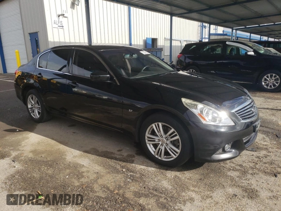 2015 Infiniti Q40 with VIN JN1CV6AR7FM524071, listed as a Copart auction lot 82866294 with 102,447 mi miles and Salvage Title. Bid and sale history available at carsss.com. Image 4.